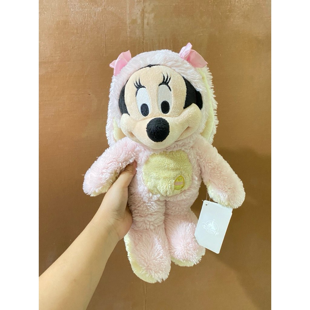 Boneka Karakter Minnie Mouse Kostum Bunny Easter size 32cm Original / Boneka minnie Mouse Bunny / Bo