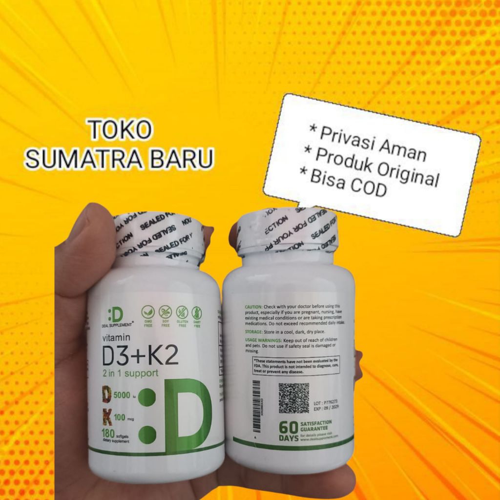 Vitamin D3 K2 Deal 5000iu isi 180 softgel