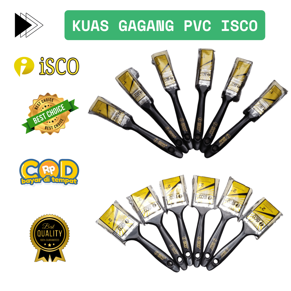 

PERBIJI KUAS CAT / KUAS CAT TEMBOK / KUAS CAT GAGANG PVC ISCO / KUAS CAT TEMBOK GAGANG PVC ISCO