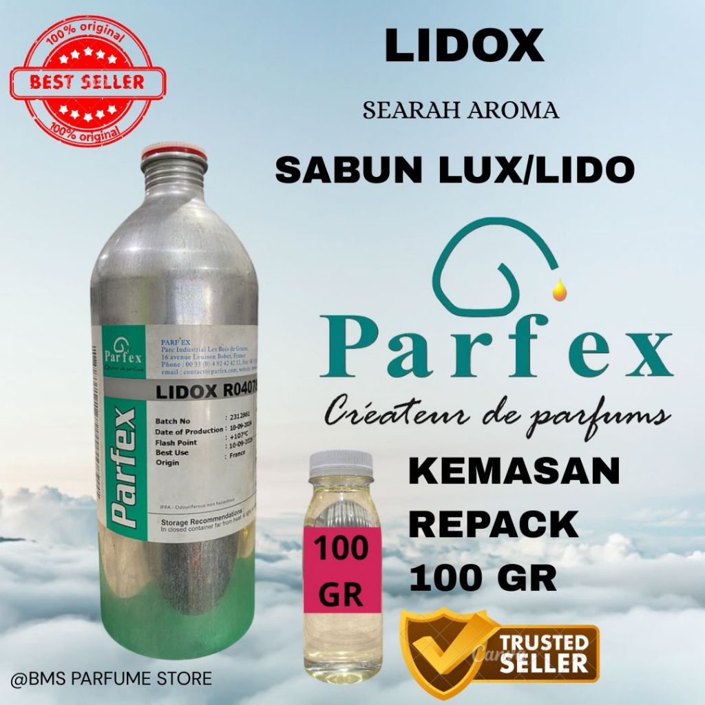 100 GR REPACK LIDOX BY PARFEX SEARAH SABUN LUX / LIDO BIBIT MURNI ORIGINAL PABRIK