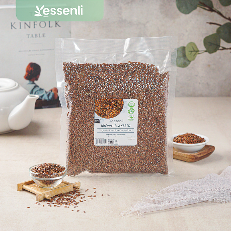 

ESSENLI Brown Flaxseed 500Gr / Biji Rami