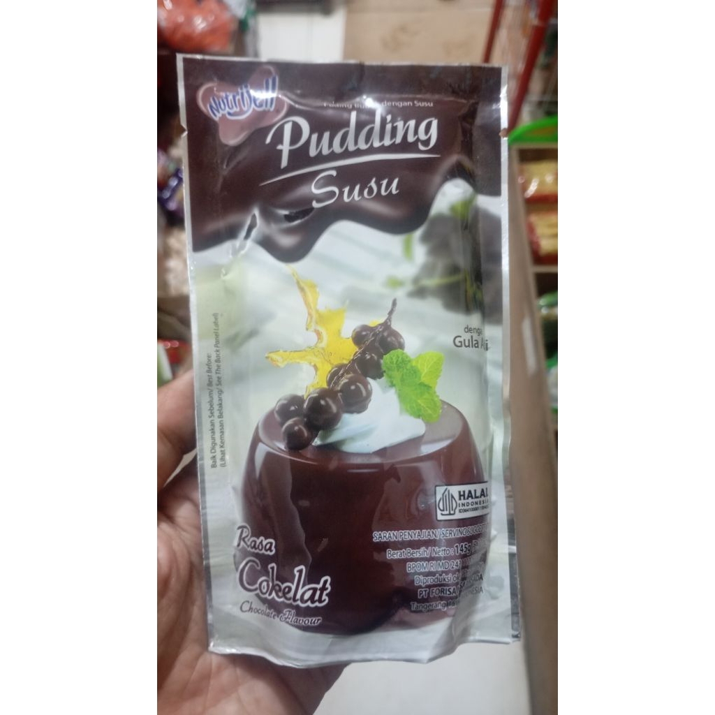 

Puding susu Nutrijel Rasa coklat