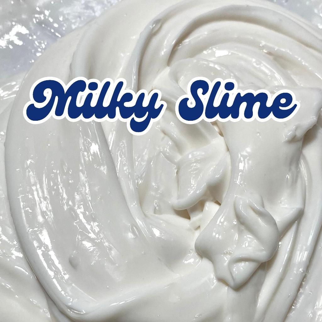 Slimiy - Milky Slime Asli Original White Slime - Full White Glue - Tekstur Lembut Padat