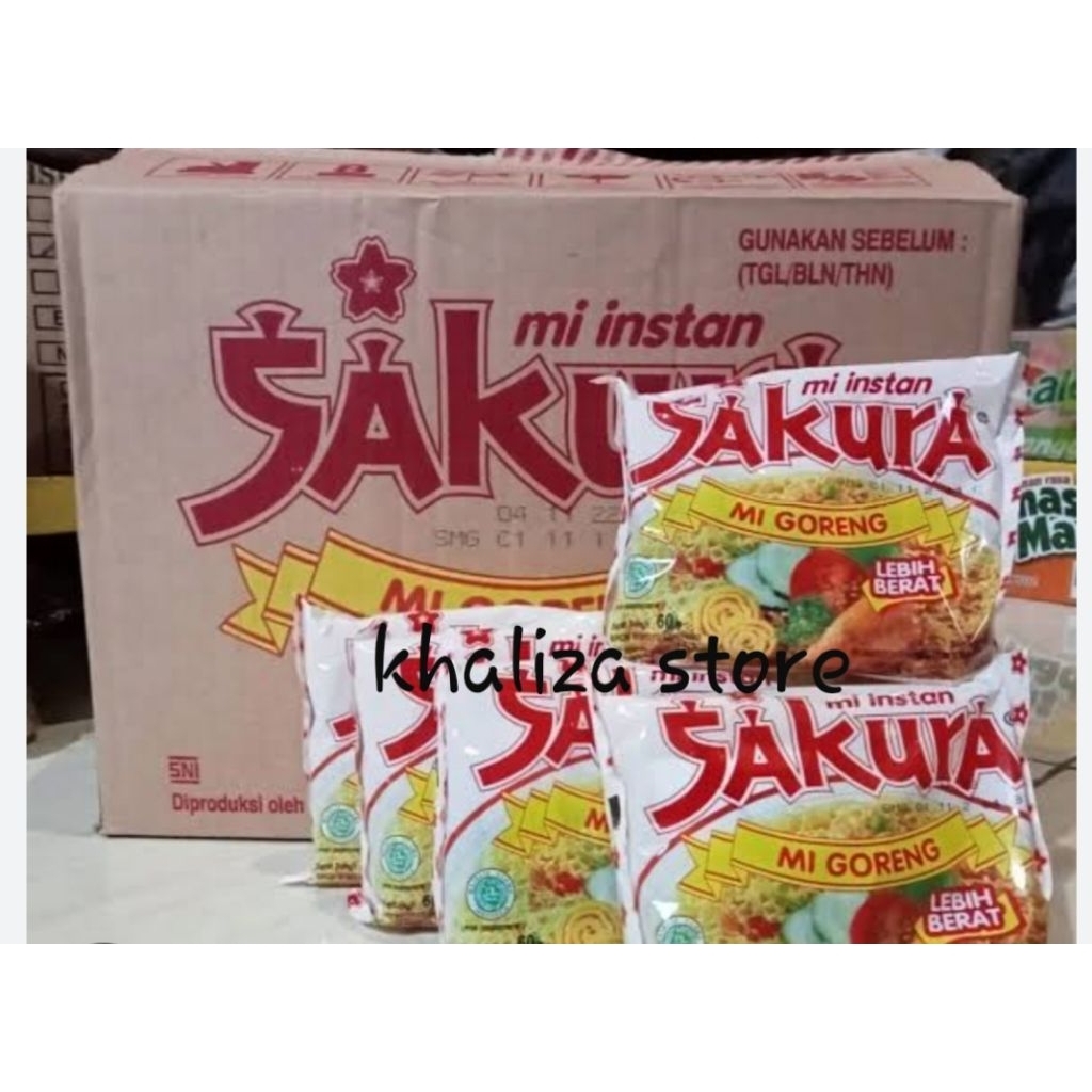 

mie instan sakura goreng 1 dus isi 40 pcs