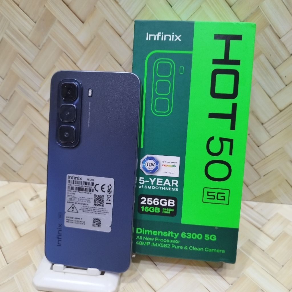 INFINIX HOT 50 5G NFC 8/256 HP SECOND ORIGINAL BERGARANSI