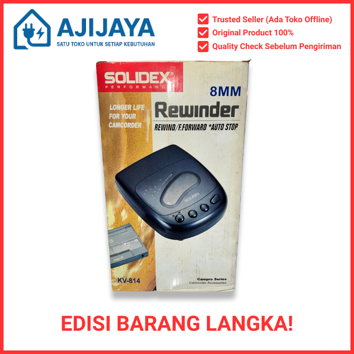 SOLIDEX Rewinder 8MM Campro Series – Alat Rewind Kaset Camcorder 8mm Handycam