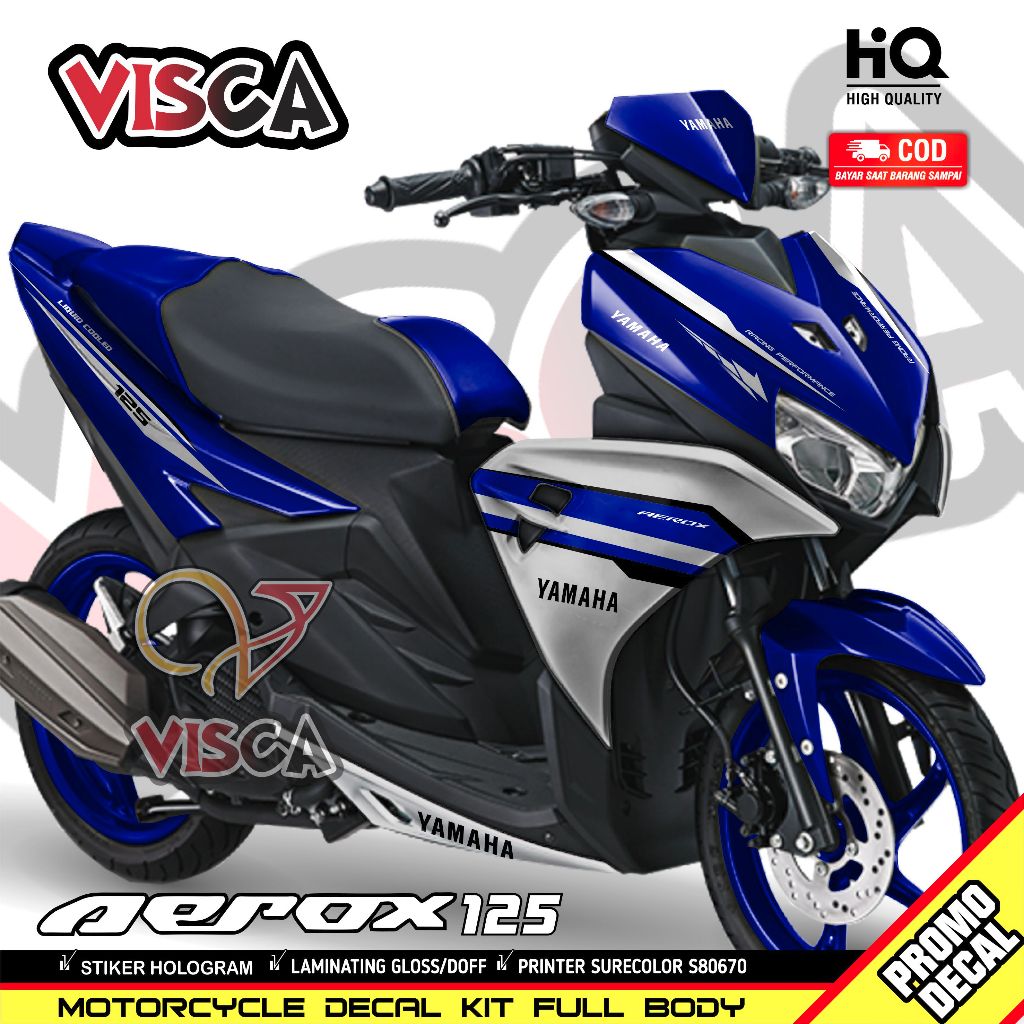 Decal Aerox 125 Full Body Stiker Aerox 125 Full Body Stiker Motor Aerox 125 Full Body AXLC