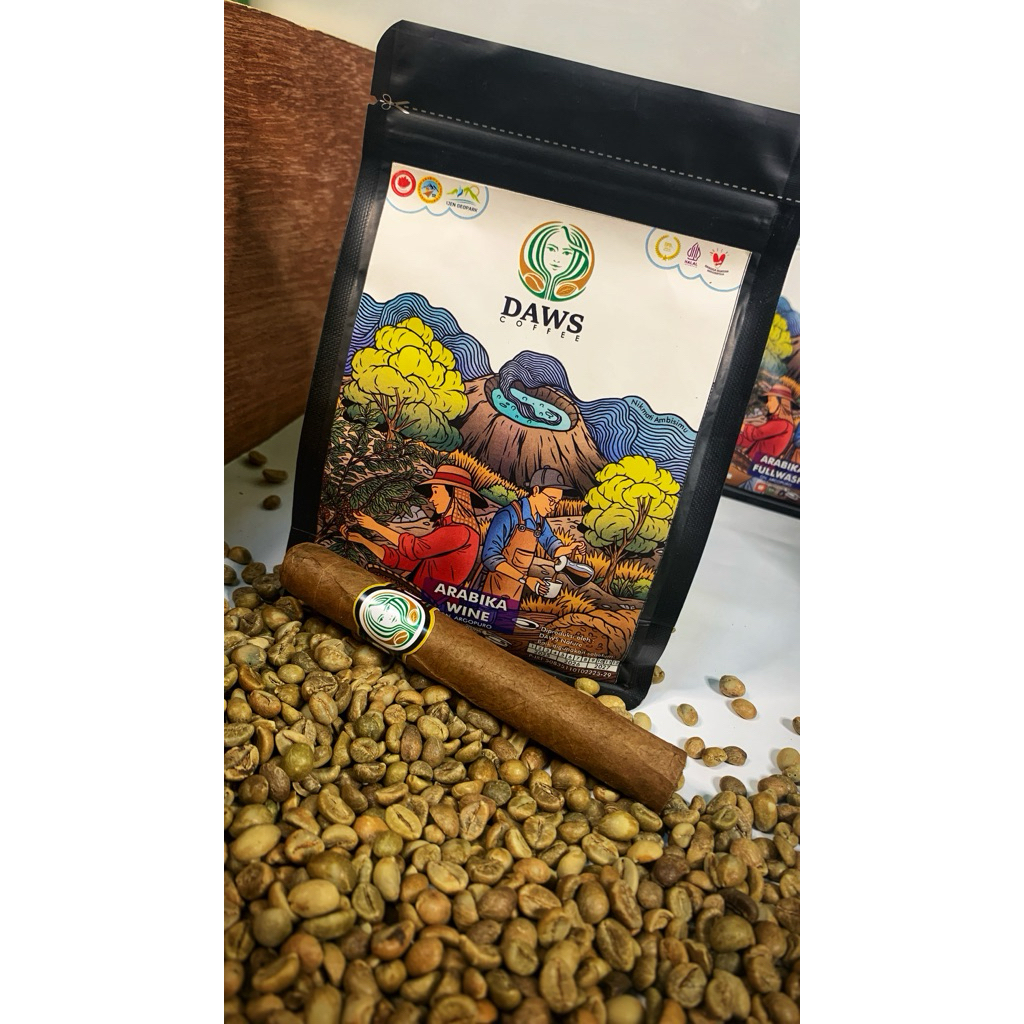 

Kopi Arabika Hyang Argopuro Bondowoso 200 gram - Roasted beans - Biji kopi sangrai - Arabika Specialty - Daws Nature