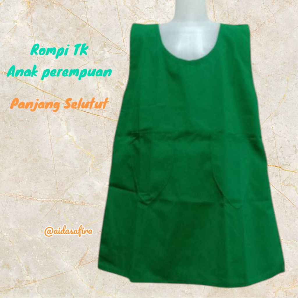 (ROMPI TK) ROMPI TK ANAK PEREMPUAN WARNA HIJAU/SERAGAM SEKOLAH MURAH