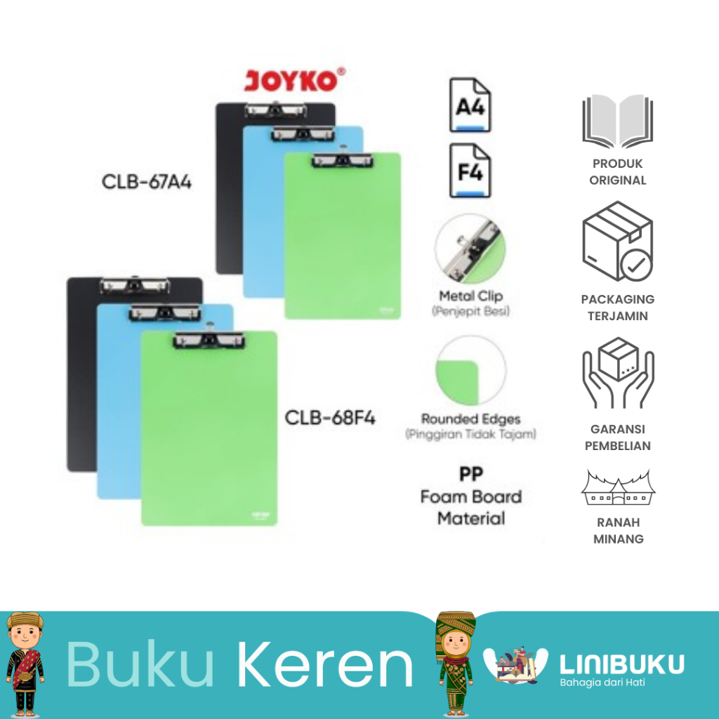 

Clipboard Papan Alas Ujian - ATK - ABOVE