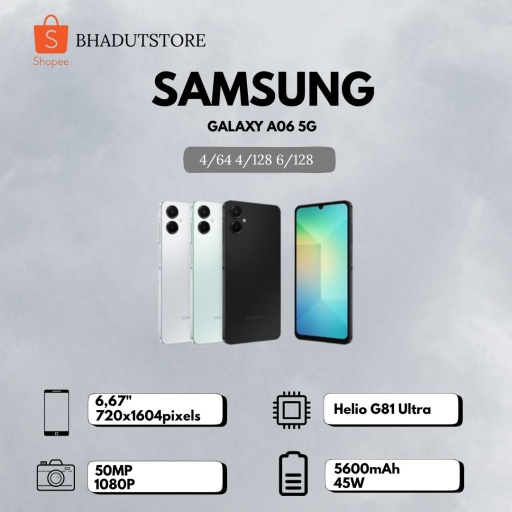 Samsung Galaxy A06 5G 6 Per 128 GB Sein Garansi Resmi Indonesia
