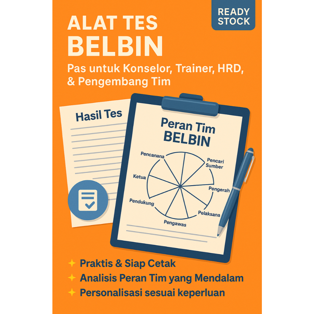Alat Psikotes Belbin - Psikotes Kelompok Kerja Individu TIM Kantor HRD