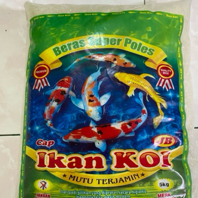 

BERAS CAP KOI HIJAU 5KG PUTIH BERSIH PUNEL