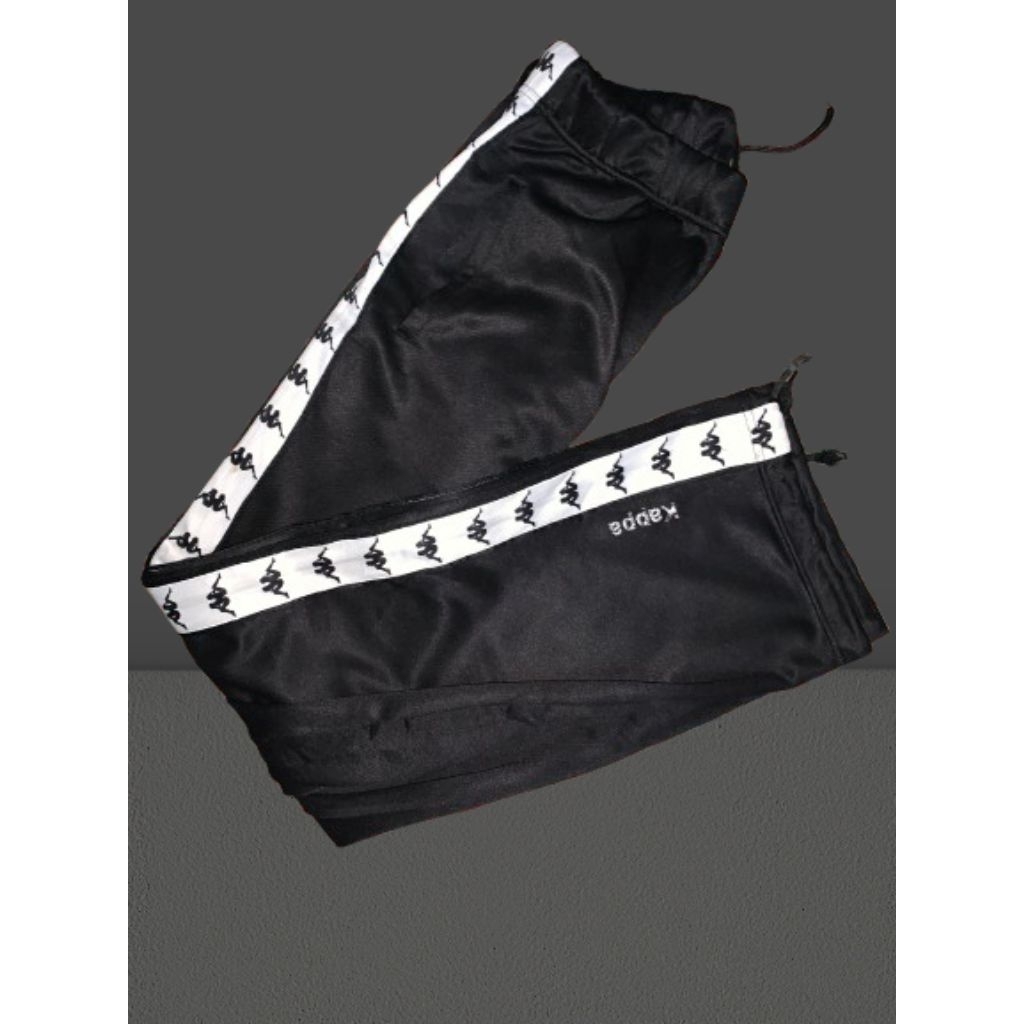 kappa white track pants