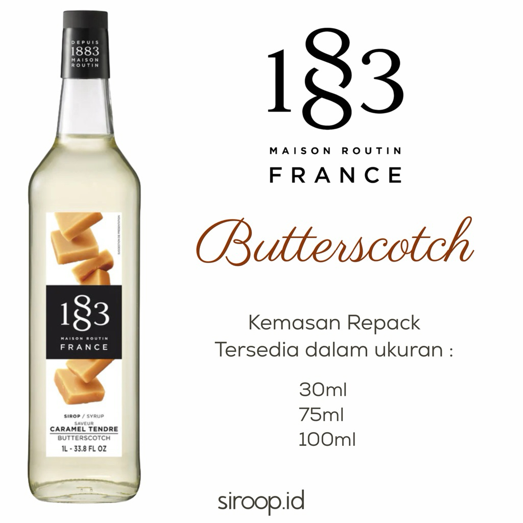 

1883 Maison Routin France Butterscotch Syrup Repack