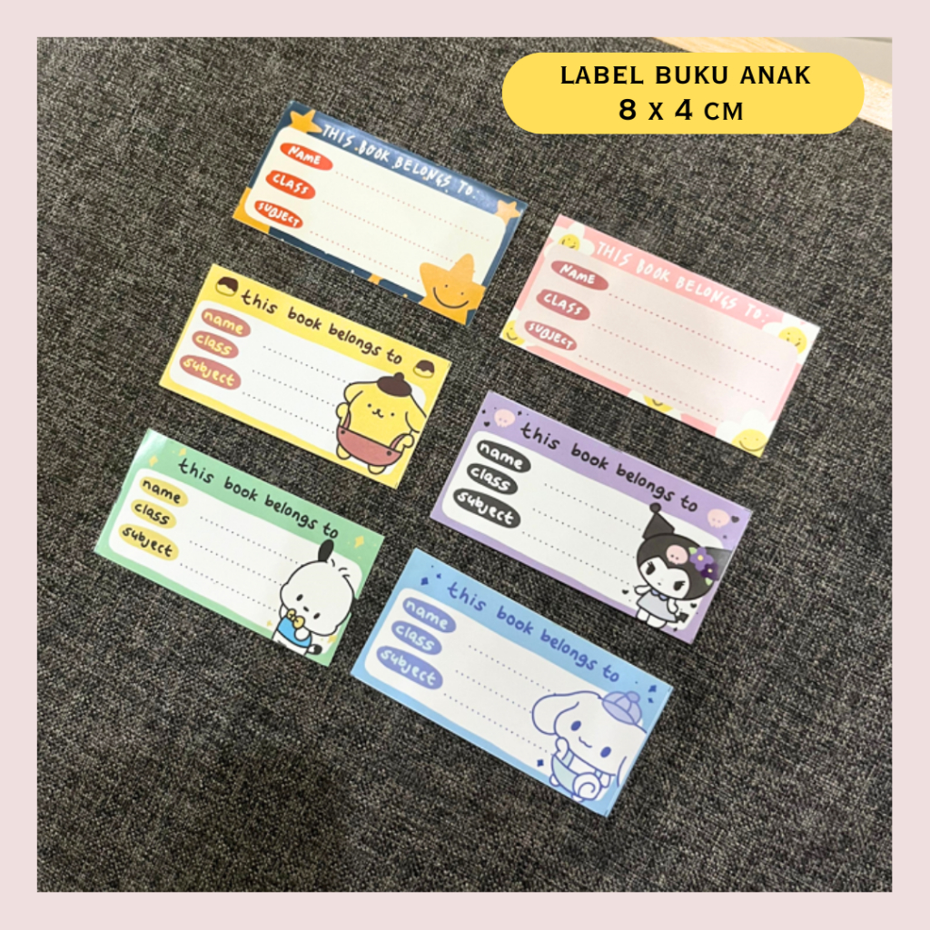 

Label Nama Buku Sekolah Anak Cute Label Name Stiker Nama Buku Sekolah Anak