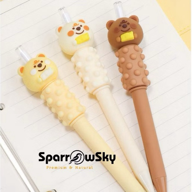 

[COD] Pen Kuki Massage / Pen Pijat Motif Beruang Cheese