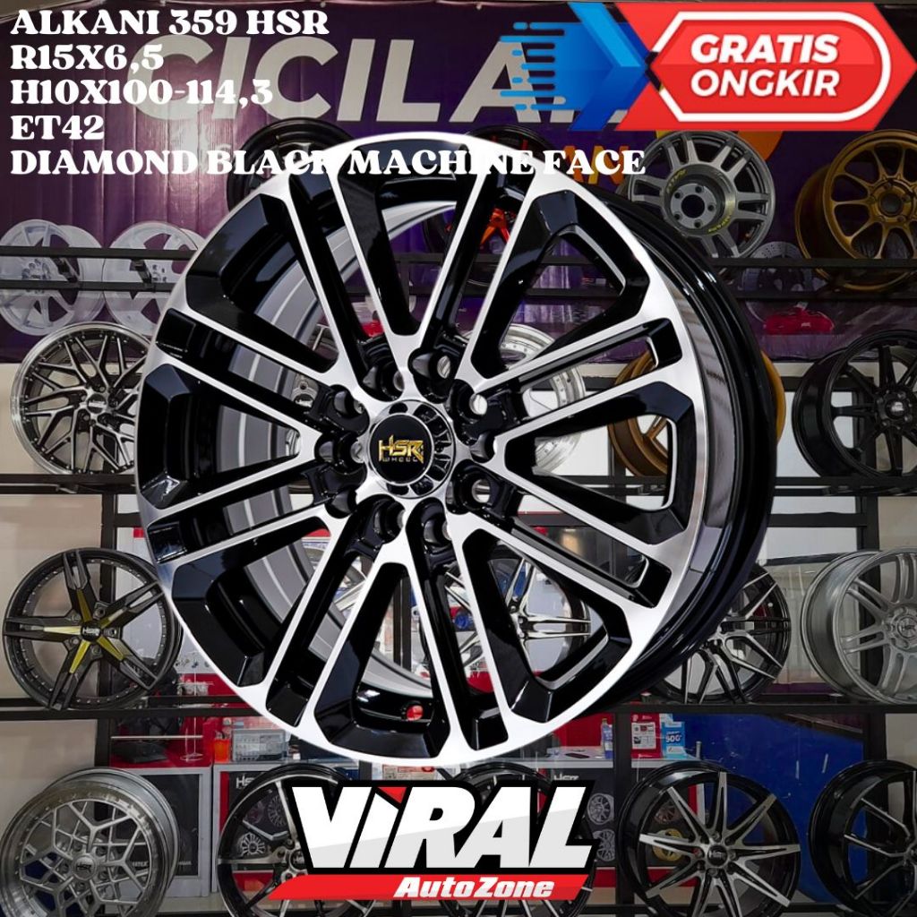 Velg Sienta , Luxio , Avanza New , Xenia New , Pelek Mobil Ring 15 R15 HSR ALKANI