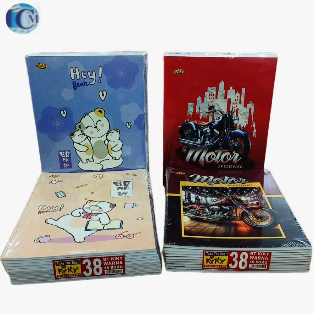 

BUKU TULIS WARNA KIKY 38 LEMBAR 1 PACK (10 Buku)