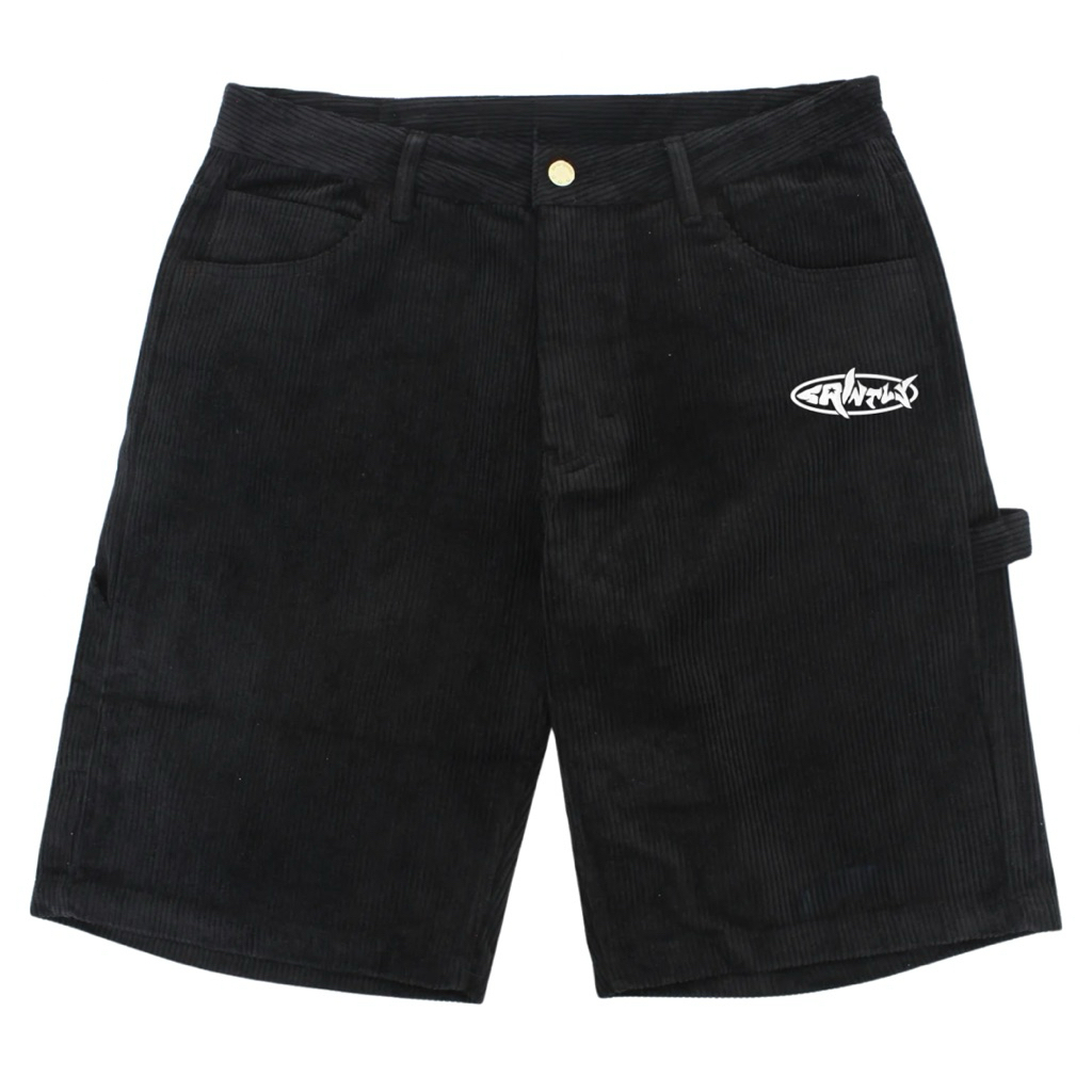 Sai - Clairo Jorts Pants Black Corduroy Carpenter 3/4 Pants