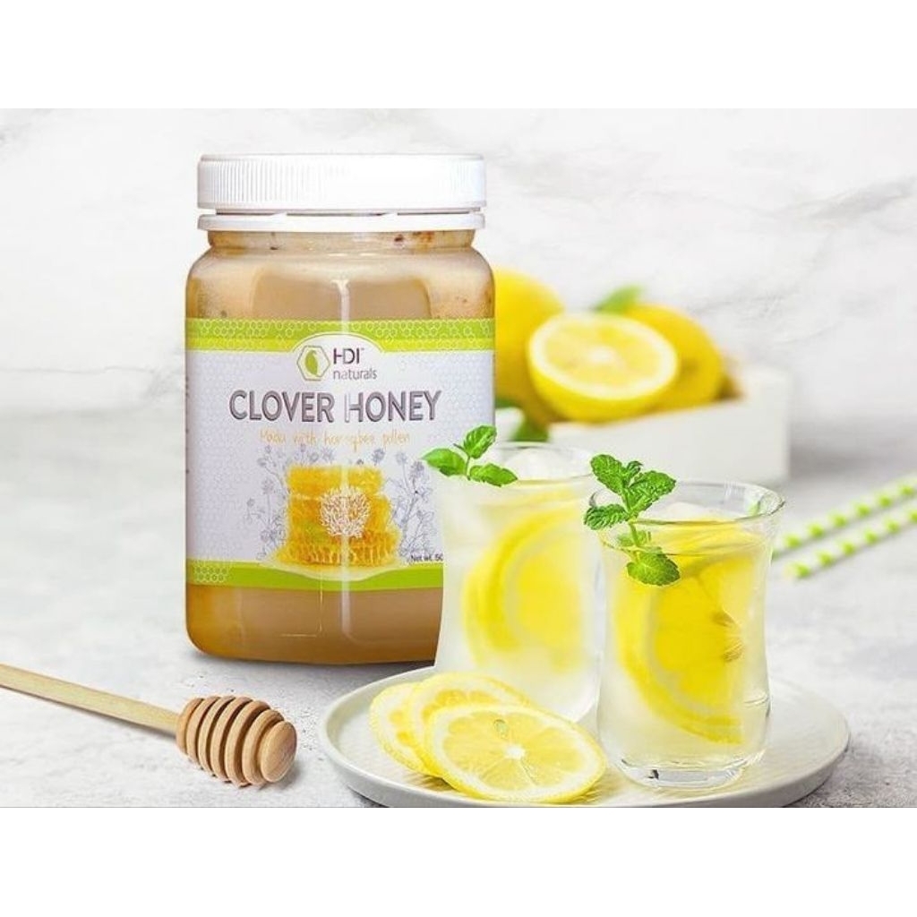 

madu clover honey 500gr exp 2028 gratis sendok kayu