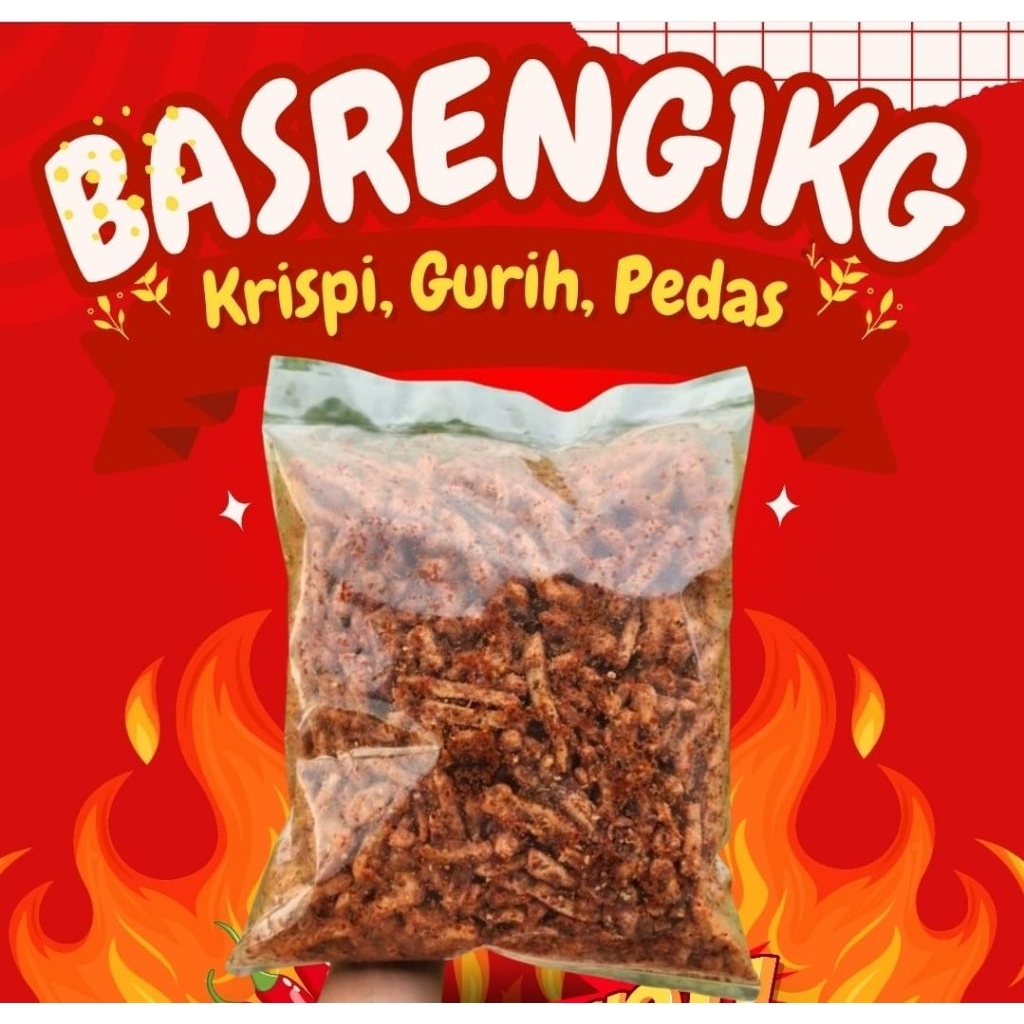 

1KG Basreng Pedas Daun Jeruk Original Mix Murah 20rb Sultan Cianjur Bisa COD Premium FREE ONGKIR