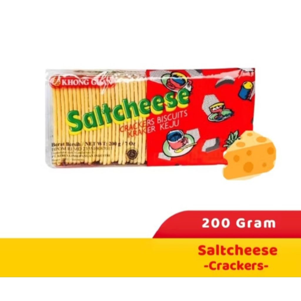 

Khong Guan Saltcheese Crackers 200 Gr Biskuit Snack Cemilan/200 GRAM SALTCHESE KHONG GUAN/ KEJUCRACKER 200 gram/ KHONG GUAN BISKUIT KEJU