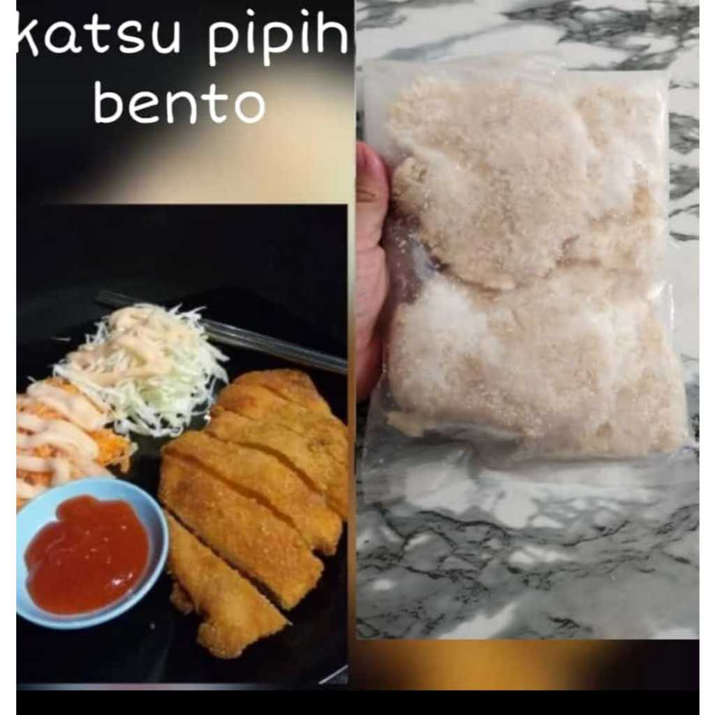 

Katsu pipih bento isi 4 pcs