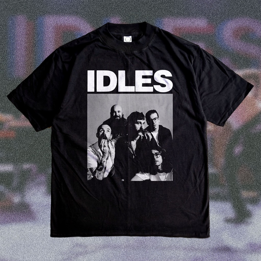 IDLES Heavyweight 16s (black) - Kaos Band Merch Heavy Cotton Combed Bootleg Fanmade