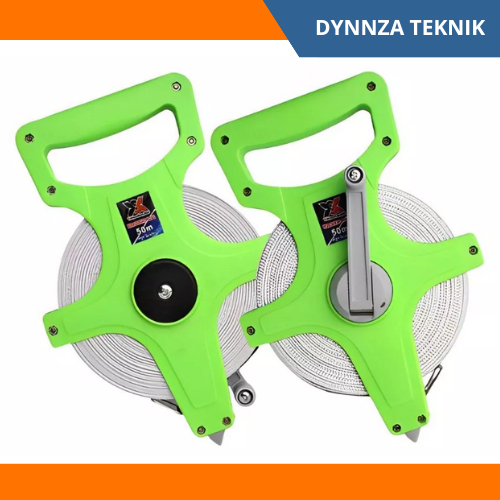 Meteran Gulung 50 Meter/Meteran Tanah Fiber 50 Meter