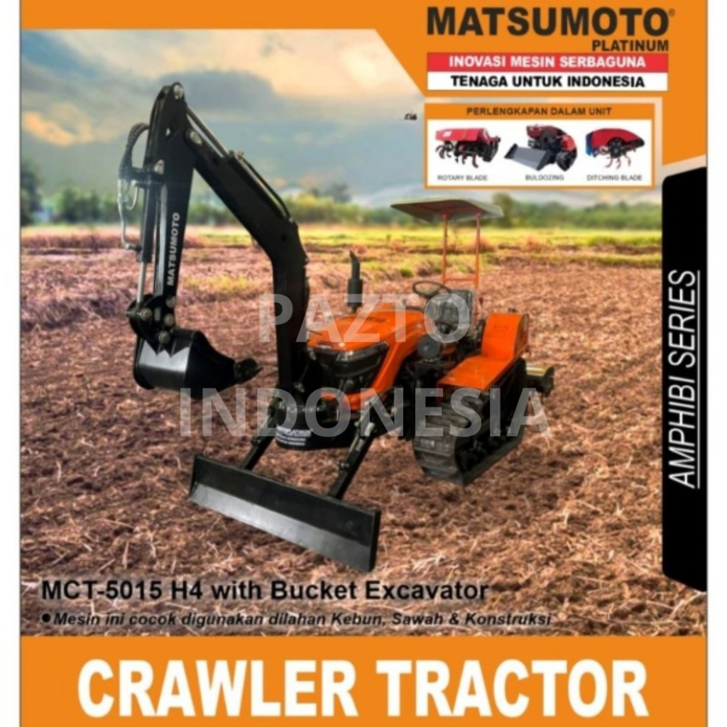 Crawler Tractor Mesin Cultivator MATSUMOTO MCT 5015 H4