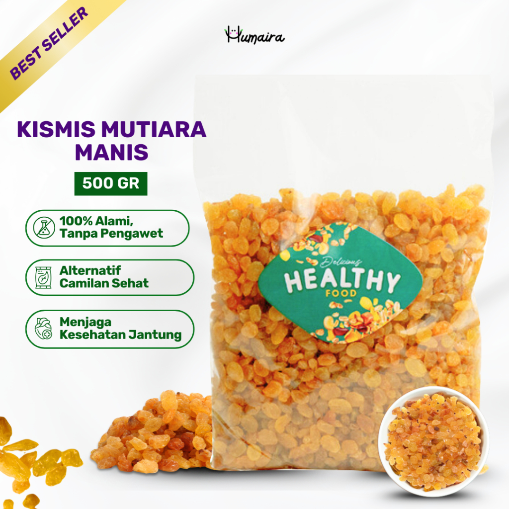 

Kismis Simin Mutiara Manis 500 grams Original Oleh Oleh Haji Umroh