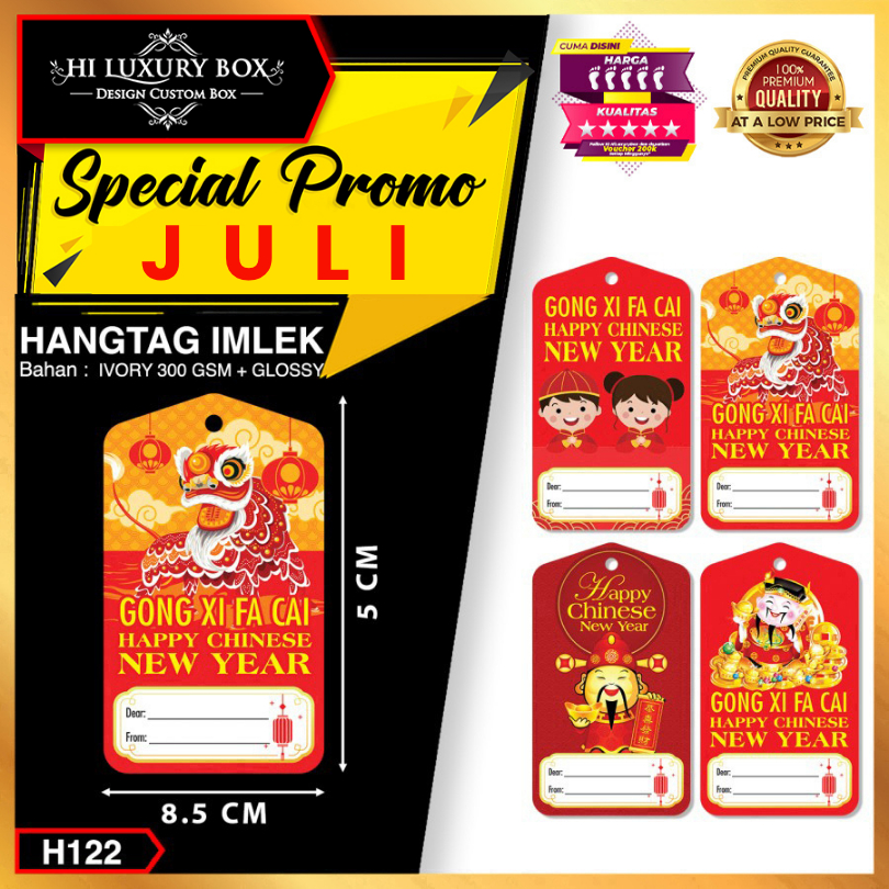 

hangtag Imlek|hangtag chinese new year|hangtag murah|5x8.5|H122