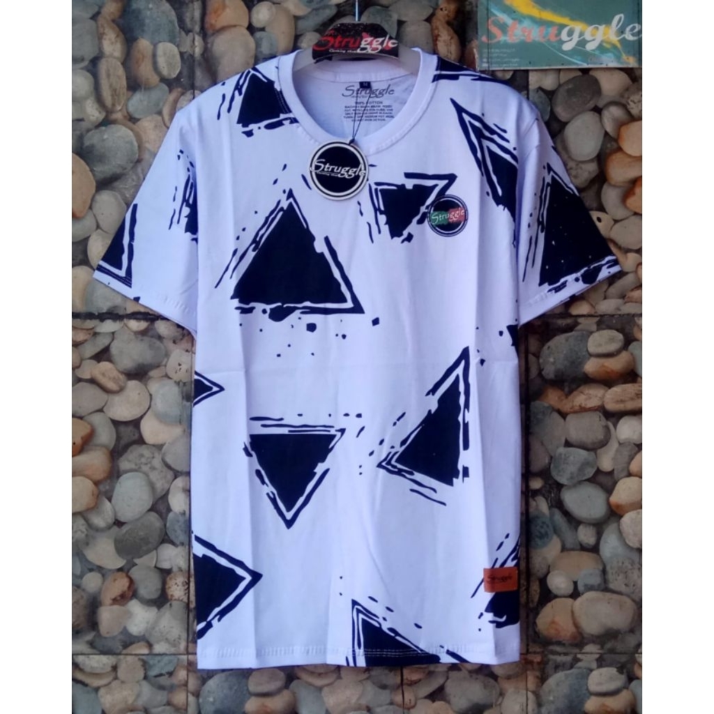 Baju pria kaos distro struggle cotton combad 24S