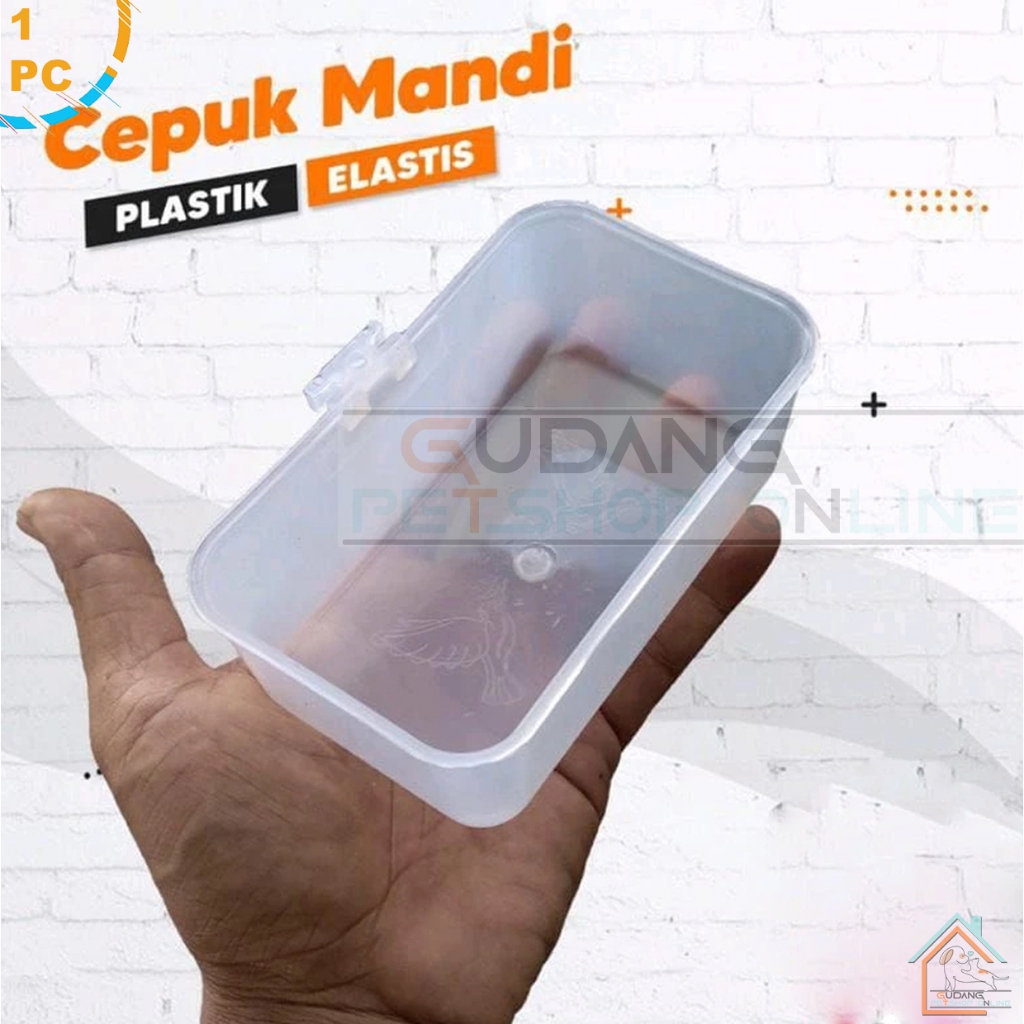 Cepuk Mandi Lentur Ukuran Besar Kenari Kacer Murai Bak Mandi Burung Lentur / CEPUK TEMPAT MANDI BURU