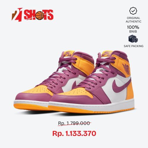AIR JORDAN 1 RETRO HIGH "BROTHERHOOD" SEPATU SNEAKERS PRIA ORI