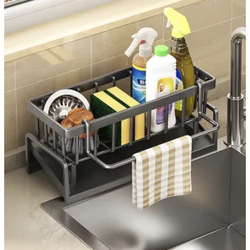 Rak Pengering Sponge Sabun Stainless Steel Tempat Sabun Dapur Tempel Wastafel Cuci Piring – Rak Gant