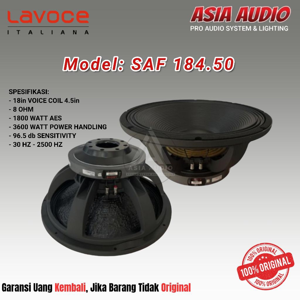 SPEAKER COMPONENT LAVOCE SAF 184.50