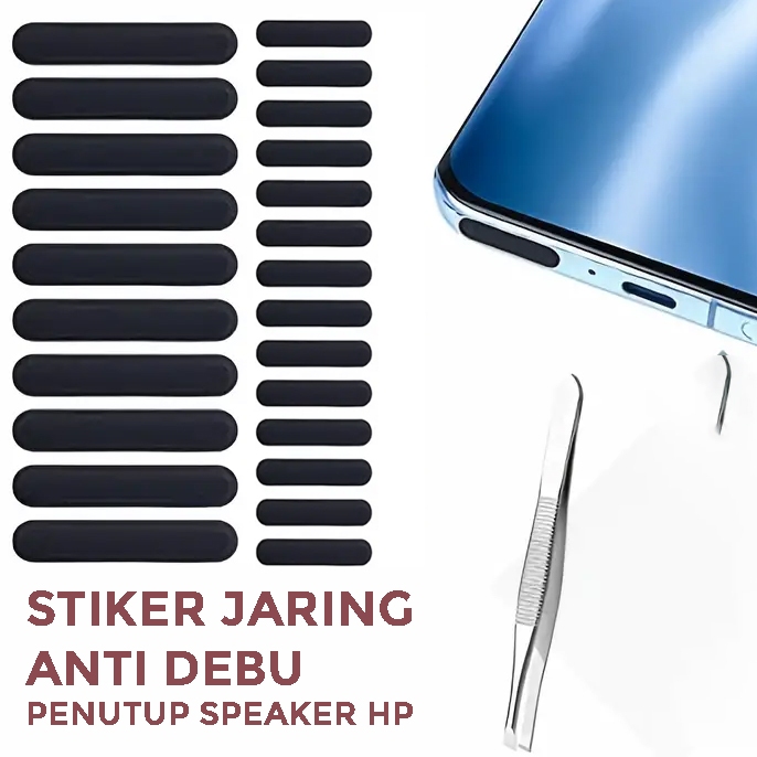 ICLOTH Stiker Jaring Anti Debu Penutup Lubang Speaker HP - IC01 - Black
