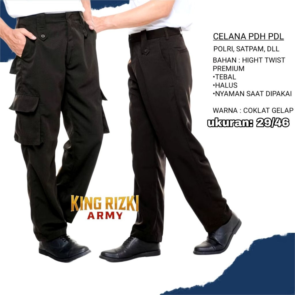 Celana PDH Satpam , Celana PDH Satpam Coklat, Celana PDH Satpam Terbaru Coklat, Celana PDH Satpam 20