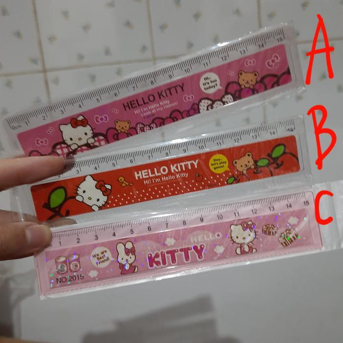 

Penggaris 15Cm Mainan Model Hello kitty