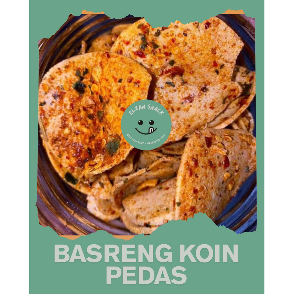 

Basreng Koin Pedas Kriuk 100% asli Bandung By Elzan Snack