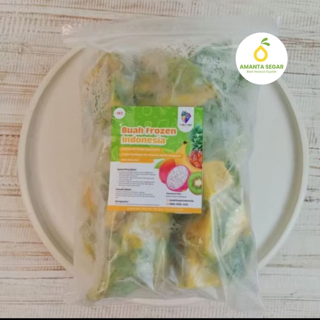 Amanta Segar Bogor | Alpukat Mentega Frozen 1kg Isi 10pcs x 100gr | Buah Alpukat Frozen Kemasan 100g