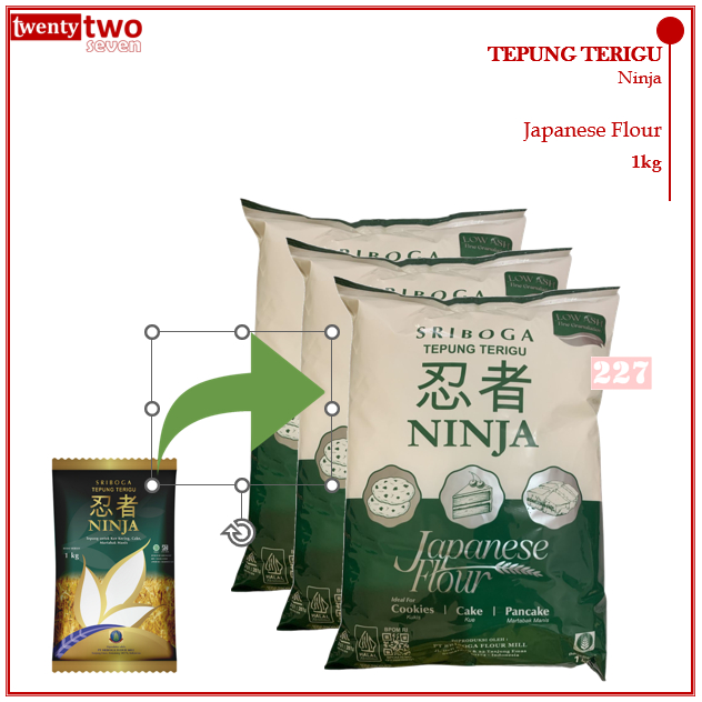 

Sriboga Tepung TeriguSerbaguna Premium Ninja Japanese Flour 1kg
