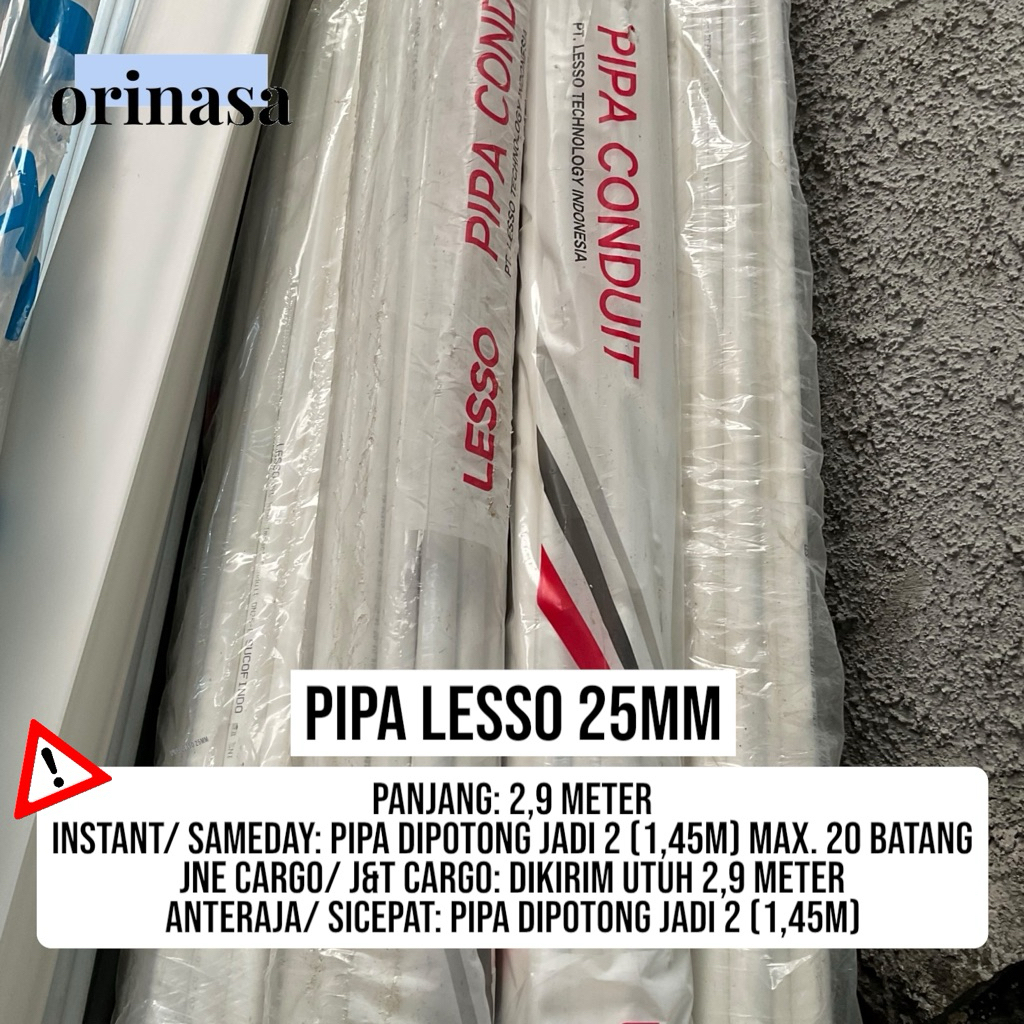 Pipa Conduit / Pipa Listrik / Pipa Konduit Listrik High Impact Lesso 25mm 25 mm