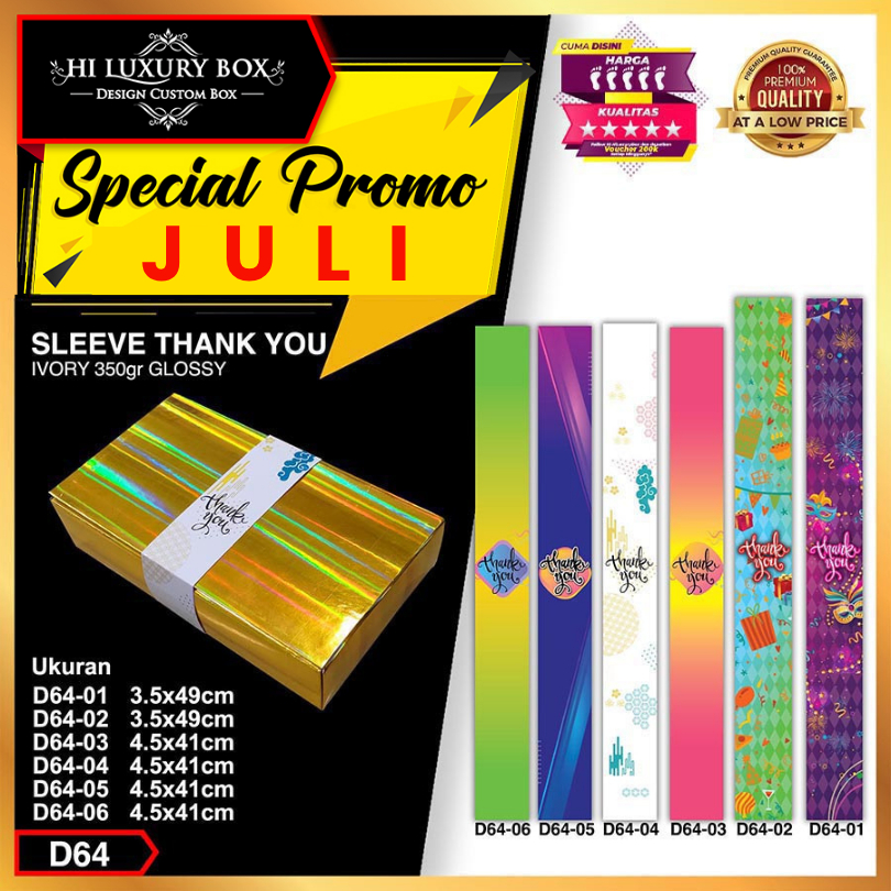 

SleeveboxLabel/Hiasan/Paaper Belt Thank You Vertikal|D64
