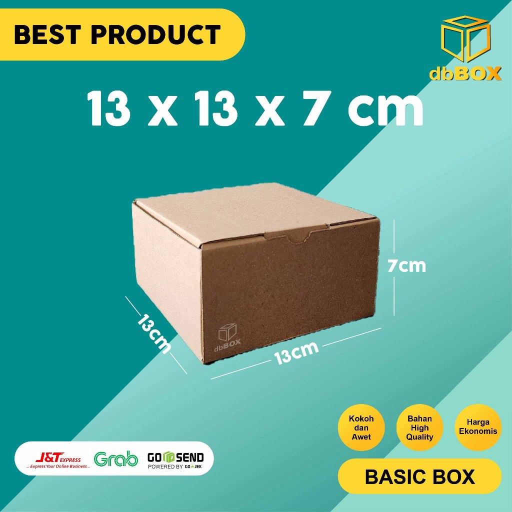 

(10Pcs) Kardus 13x13x7 cm - Die Cut dan easy usage –
