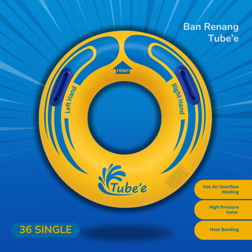 Ban Renang Tube'e Dewasa Anak Watertube Waterpark Waterboom 36 Single | Wahana Air Indonesia
