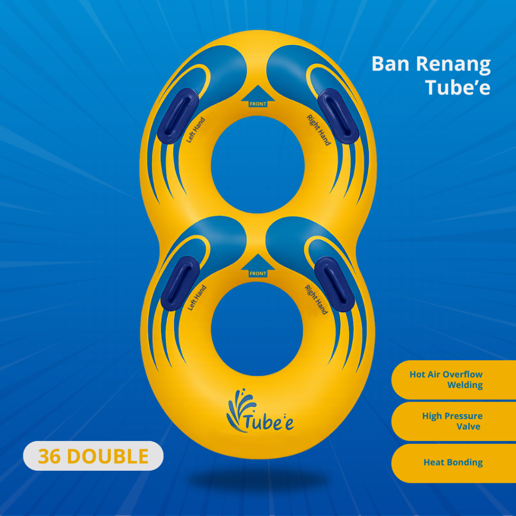Ban Renang Tube'e Dewasa Anak Watertube Waterpark Waterboom 36 Double