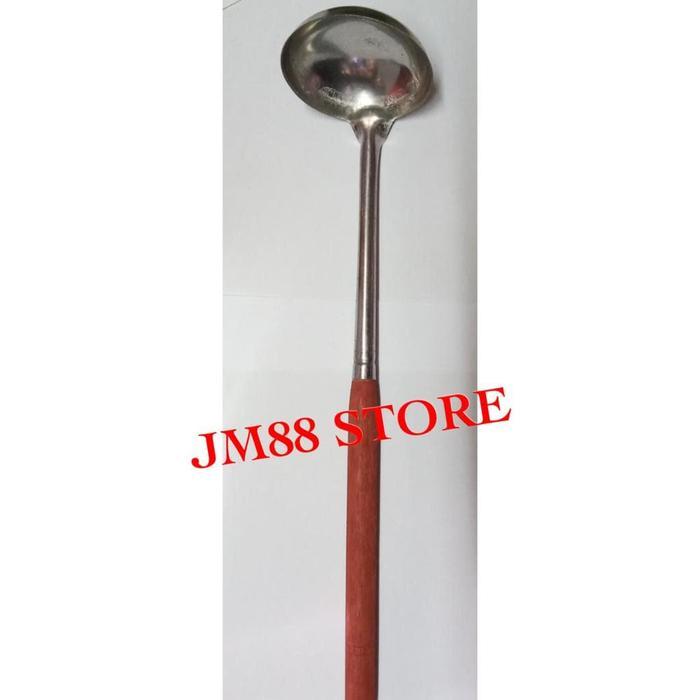 Irus gagang kayu / Centong sayur / Sendok sayur kayu / Irus sendok centong gagang kayu